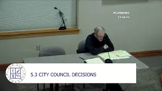 December 28, 2023 Planning Commission Meeting