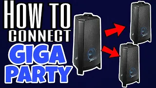 How to connect Samsung giga party audio speaker MX-T50 70 in multiple units via ADD STREO GROUP PLAY