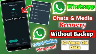 Recover Whatsapp Chats Without Google Drive | Restore Deleted Whatsapp Messages Without Backup
