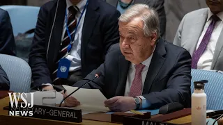 U.N. Secretary-General Condemns Iranian Attack at Security Council Remarks | WSJ News