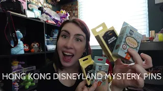 Hong Kong Disneyland Pin Trading Carnival and World of Frozen Mystery Pin Unboxing