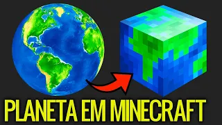 CONSTRUINDO O PLANETA TERRA EM MINECRAFT (EM TAMANHO REAL)!