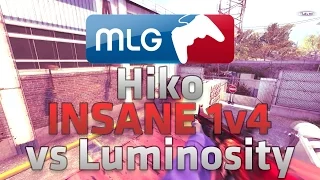 CS:GO - MLG Columbus 2016 - Hiko INSANE 1V4 Clutch vs Luminosity