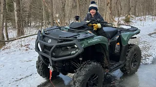 Can-am outlander 700 pro xu riding.