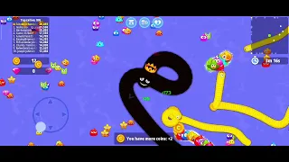 🐍WormsZone.io ❤001 Slither Snake Top01Best World Record Snake Epic cacing WormsZoneio #134