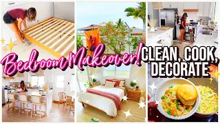 2022 NEW BEDROOM MAKEOVER! ✨ HOMEMAKING DITL - COOK, CLEAN AND DECORATE WITH ME! 🧼🏡 @BriannaK
