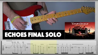 Echoes Gdansk Final Solo Tutorial w/Tabs (Easy Guitar Lesson!)