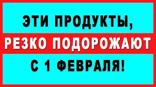 Лучше купить сейчас: Эти продукты, РЕЗКО ПОДОРОЖАЮТ с 1 февраля