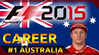 KIMI RAIKKONEN - RACE 1: AUSTRALIA | F1 2015 CAREER [PC - No Commentary]