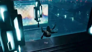 FINAL FANTASY VII REMAKE Tifa falls on her butt and is over dramatic about it