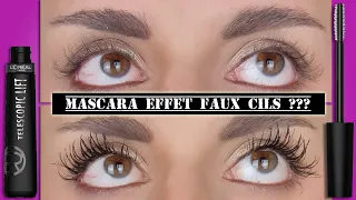 😨New Mascara Telescopic Lift L'Oréal Volume & Longueur  / Il Donne Un Effet "Faux Cils" ?? 🤔