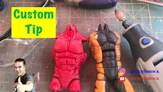 Customizing on a Marvel Legends Omega Red buck