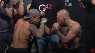 Conor McGregor v Dustin Poirier: UFC 257 weigh in