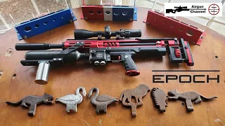 Skout EPOCH Dirty .30 caliber PCP Rifle (66 yard) SHOOT-OUT + Power & Accuracy Testing