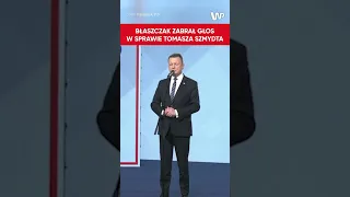 Błaszczak zabrał głos ws. afery z sędzią Tomaszem Szmydtem