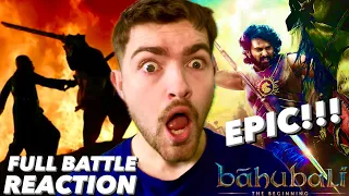 FOREIGNER Reacts to FULL WAR SCENE! - BAHUBALI: THE BEGINNING - FIRST TIME WATCHING