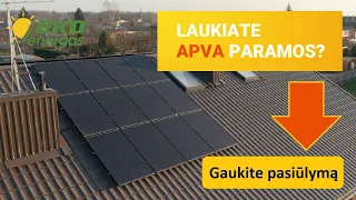 Valstybės parama saulės elektrinei 2022 m. | Saulės elektrinių įrengimas