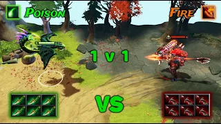 Viper vs Huskar | Poison vs Fire | 1v1 who wins??