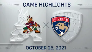 NHL Highlights | Coyotes vs. Panthers - Oct. 25, 2021