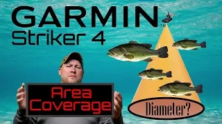 GARMIN STRIKER 4 Fish Finder Coverage Area Tutorial (Sonar Cone Tips and Tricks)