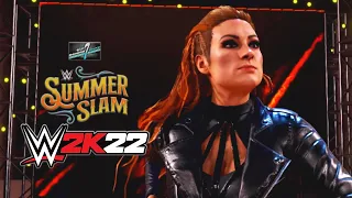 Bianca Belair Vs Becky Lynch - Summer Slam WWE 2K22 Gameplay PC - Full HD 60 FPS