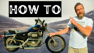 How To Install Mini Apes Handlebars On A Harley Davidson Sportster 883