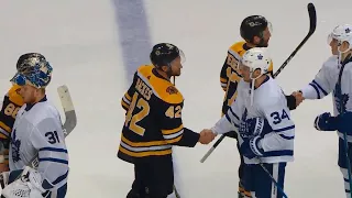 Handshakes: Bruins edge Maple Leafs after wild series