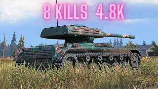 ELC EVEN 90 - 8 Frags 4.8K Damage World of Tanks , WoT Replays tank game