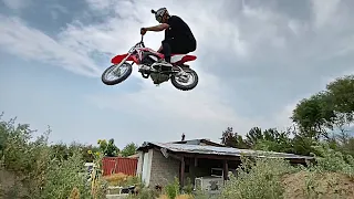 MY BIGGEST JUMP ON A PIT BIKE!