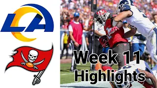 Monday Night Football Rams vs Buccaneers Highlights Full Game | NFL Week 11