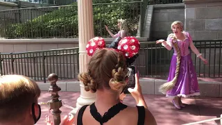 Disney Princesses walk by