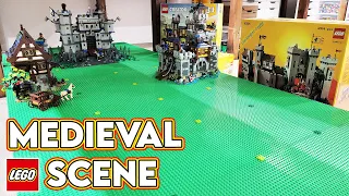 Building a LEGO Medieval Castle Scene! I Finally Started!