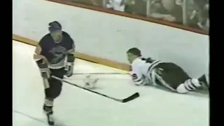 Blues - Blackhawks rough stuff 4/6/86