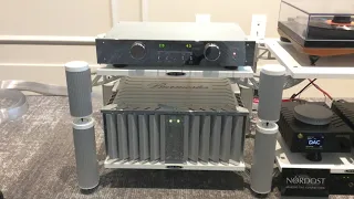 Burmester 088 Pre, 911 MK3 Power Amp, Magico M2, Goldnote DS-10 Streaming DAC & PA-10 power supply.