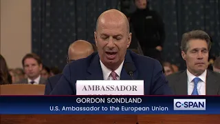 CLIP: Ambassado Sondland says there was Quid Pro Quo and "Everyone was in the loop"