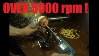 Ridiculously fast way to peel an apple with power tools