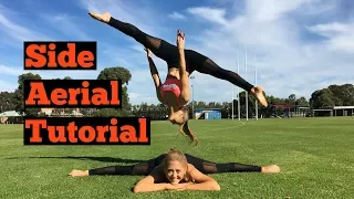 How to do an aerial (no handed cartwheel) for beginners | The Rybka Twins