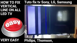 HOW TO FIX VERTICAL LINE ON ALL LED TV SMART TV VERY EASY [2023]