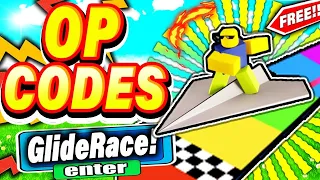 ALL NEW *SECRET CODES* IN ROBLOX GLIDE RACE (new roblox race glider or glider race codes) NEW