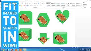 How to fit or crop an image to different shapes in Ms Word 2010, 2007, 2013, 2015, 365