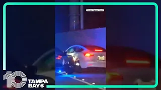 Dashcam video: Florida troopers pull over Tesla driver accused of drunk driving