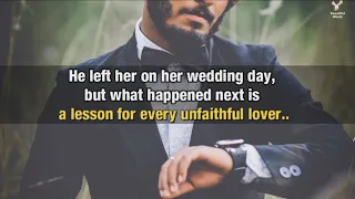 He left her on her wedding day, but what happened next is a lesson for every unfaithful lover..