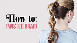 5 minute hairstyle ❤ How to do a twisted braid ❤