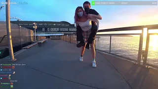 ImJasmine Gives Devin Nash the best Piggyback ride Of His Life