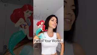 Когда пересмотрела в детстве мультиков 😁. Русалочка 🧜‍♀️ - Part of your world. The little mermaid.