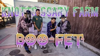 Eating at the Knott's Scary Farm Boofet with Monsters!! | Dream Park