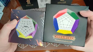 Big Cube Unboxing --- Diansheng Galaxy M,  Yuxin Teraminx, Moyu Aoshi WRM, and more!