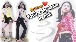 You're My Love Remix-Line Dance(Low Improver)-Demo 기분 다운될땐 신나는 음악으로!💪💪💪 #추억의팝송 #리믹스 #디스코