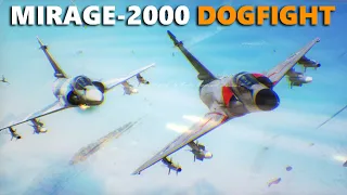 Mirage 2000C Slow Speed Nose Position Dogfight | Digital Combat Simulator | DCS |