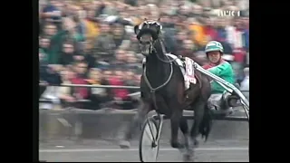 Anders Lindqvist-tränade The Bad Boy & Jan Halberg vinner Trav og Galopp Nytts-final på Bjerke 1998.